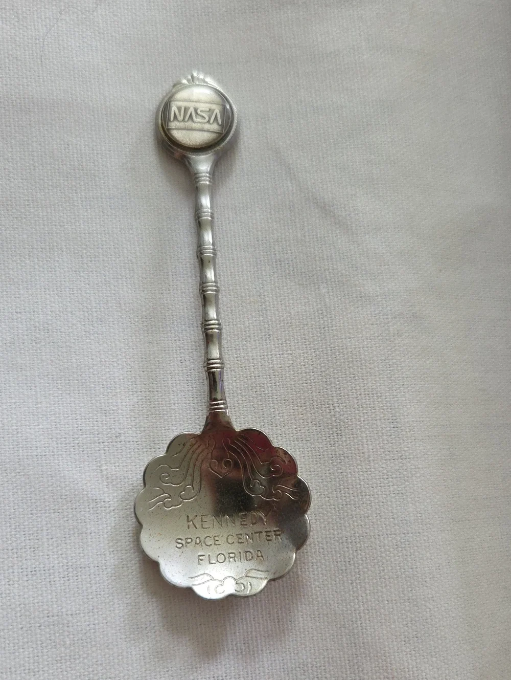 Silver Kennedy Space Center Florida Collectible Spoon